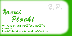 noemi plochl business card